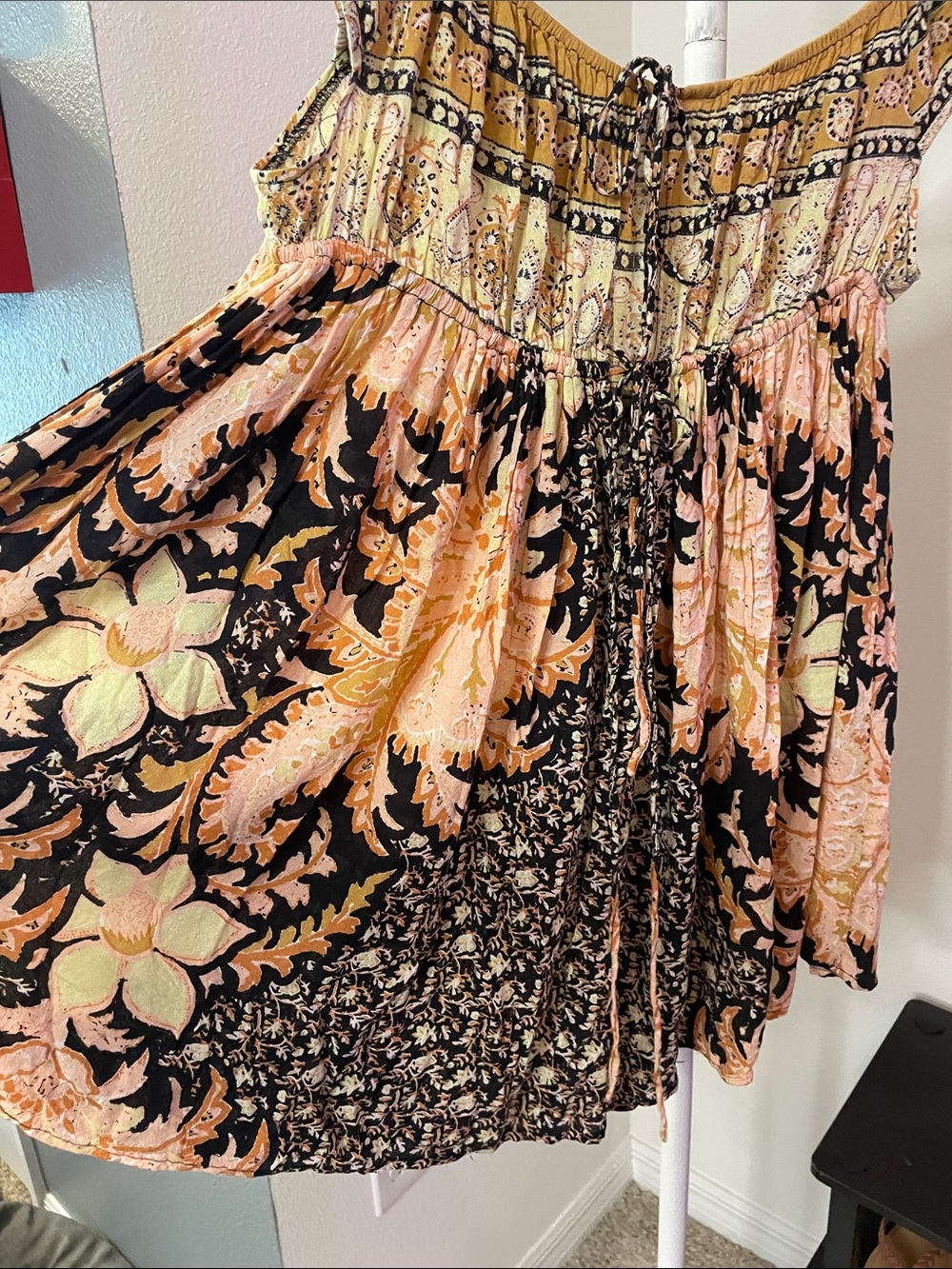 Free People Bali Mariposa Off-Shoulder Mini Dress - Picture 4 of 6